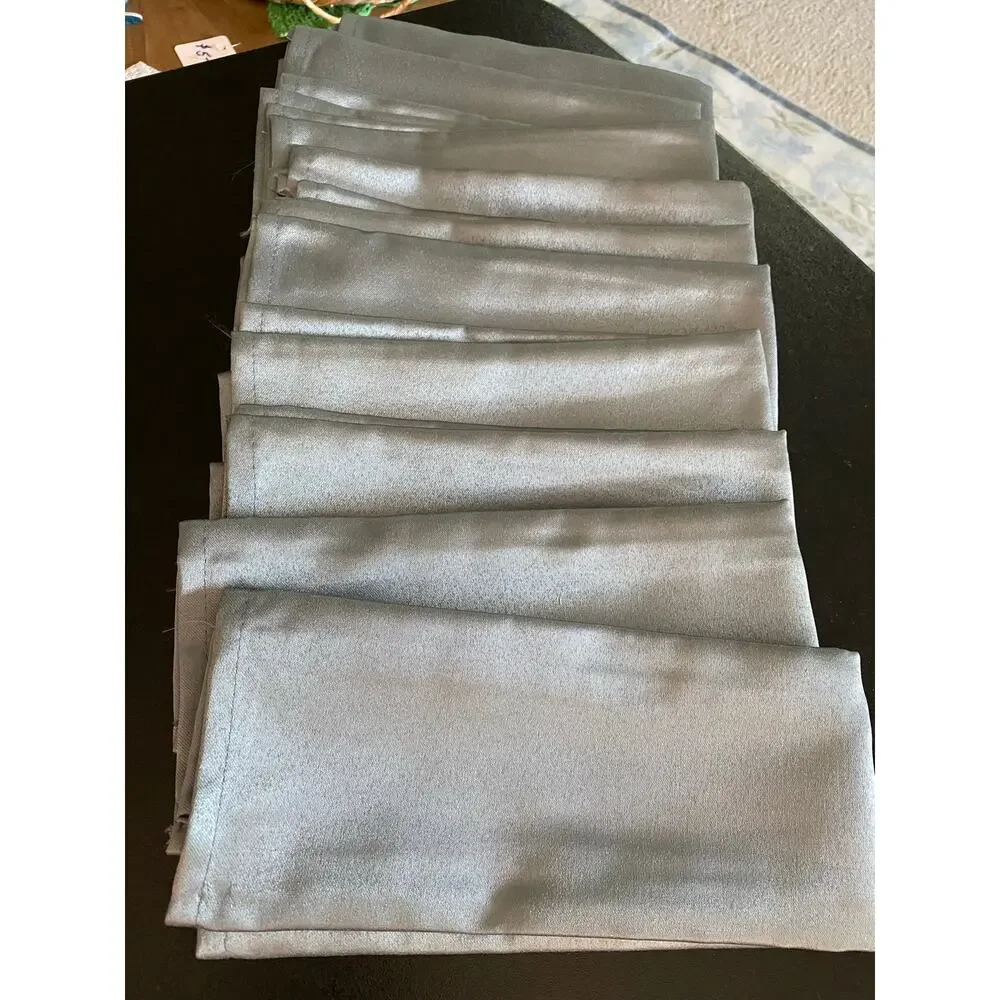New! Set of 10 Bed Bath & Beyond Jubilee Slate Cloth Dinner Napkins Polyester